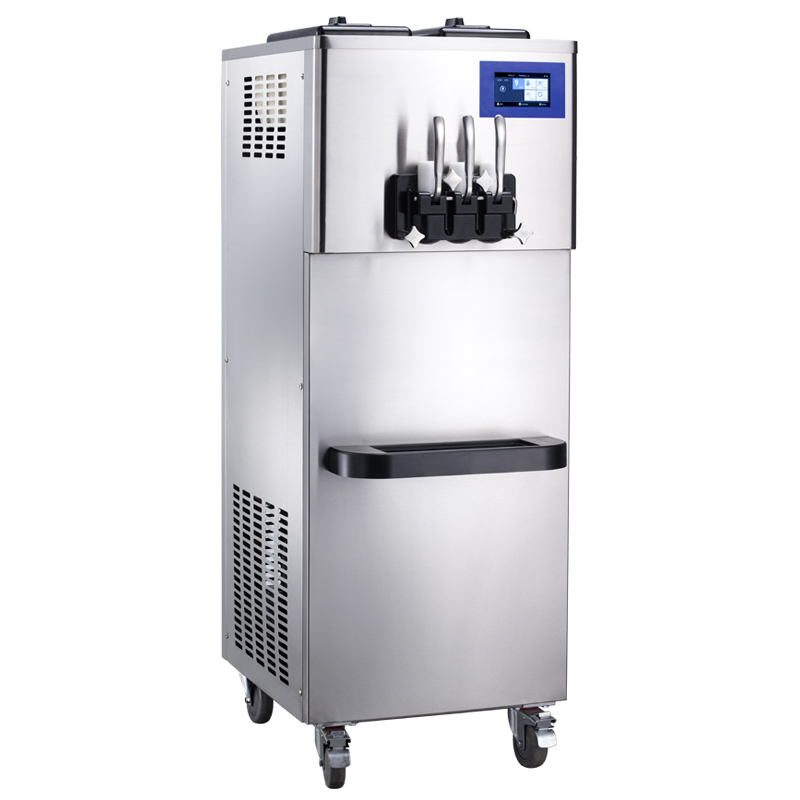 BQ332-Y Soft Ice Cream Machine with Standby Mode, Mix Low Light Alerts, Syrup System.