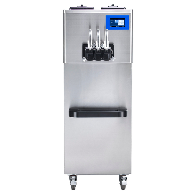 BQ332-S Soft Serve Ice Cream Machines Freezer Ram Pump, Standby Mode, Hopper Agitator, Low-mix Alert, HT,ram Pump.